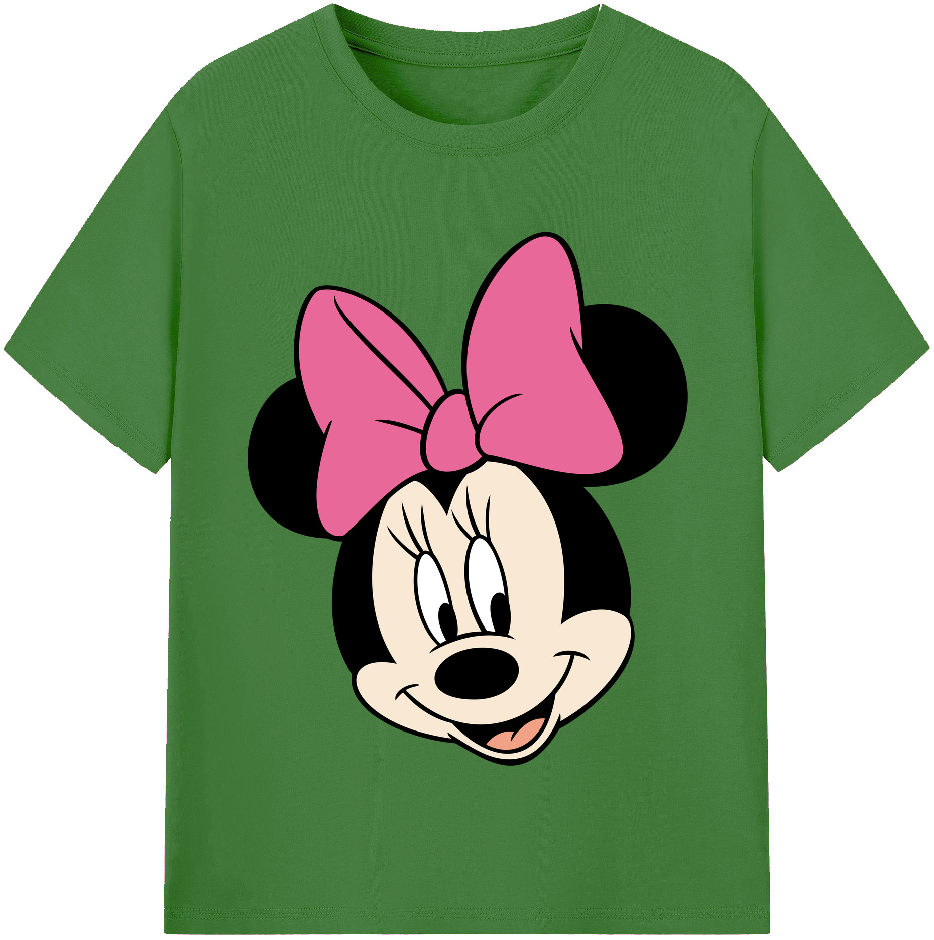 （画像用） ミッキーマウス Mickey Mouse レディースカジュアルプリントTシャツ（綿100％）